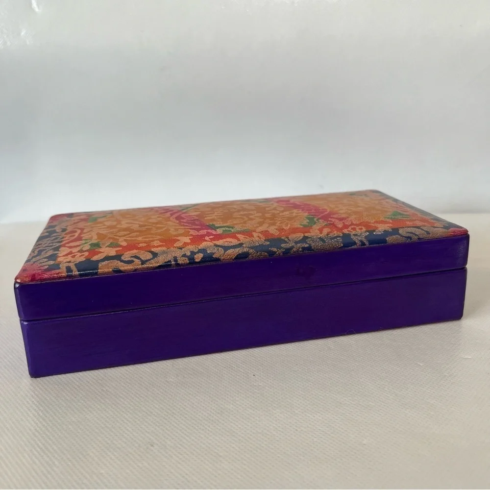Vintage purple orange
